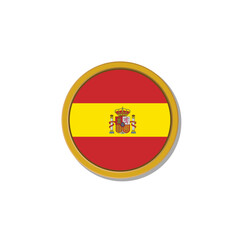 Illustration of Spain flag Template