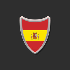 Fototapeta premium Illustration of Spain flag Template