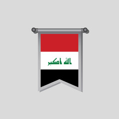 Illustration of Iraq flag Template