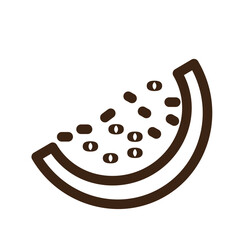 cantaloupe food fruit watermelon watermelon slice icon