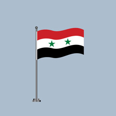 Illustration of Syria flag Template