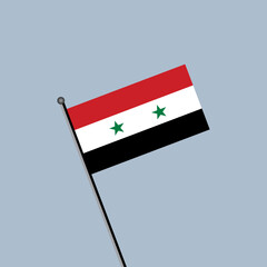 Illustration of Syria flag Template