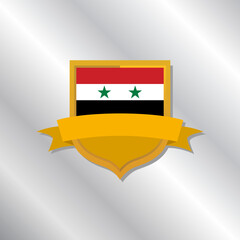 Illustration of Syria flag Template