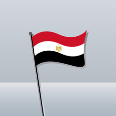 Illustration of Egypt flag Template