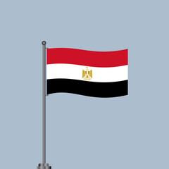 Illustration of Egypt flag Template