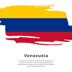 Illustration of Venezuela flag Template