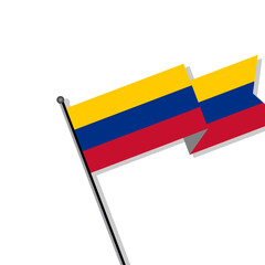 Illustration of Colombia flag Template
