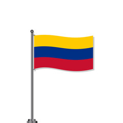 Illustration of Colombia flag Template