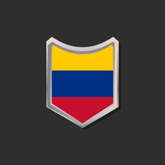 Illustration of Colombia flag Template