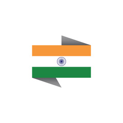 Illustration of India flag Template