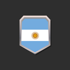 Illustration of Argentina flag Template