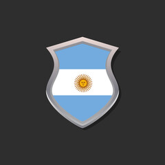 Illustration of Argentina flag Template