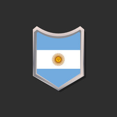 Illustration of Argentina flag Template