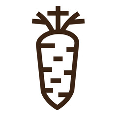 carrot root vegetable icon