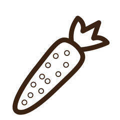 carrot vegetable food diet icon