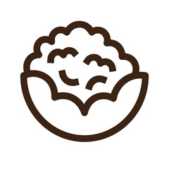 cauliflower food healthy vegan vegetable vegetarian icon