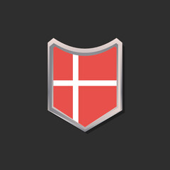 Illustration of Denmark flag Template