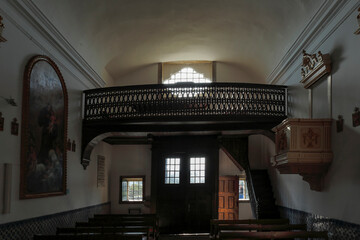Northern portuguese old church interior