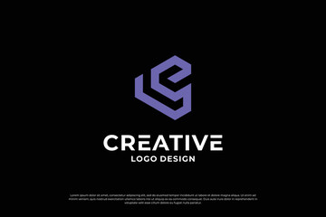 Letter E logo design vector. Initial letter E logo inspiration, Creative E symbol logo business.