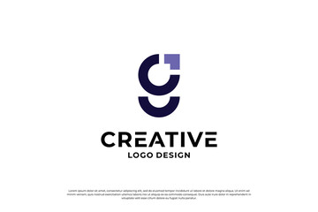 Letter G logo design. Creative Initial letter G logo. Letter G symbol, Letter G business.Print