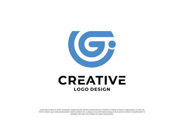 Letter G logo design. Creative Initial letter G logo. Letter G symbol, Letter G business.