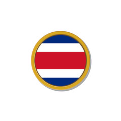 Illustration of Costa Rica flag Template