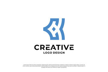 Letter K logo design. Creative Initial letter K logo. Letter K symbol, Letter K business.
