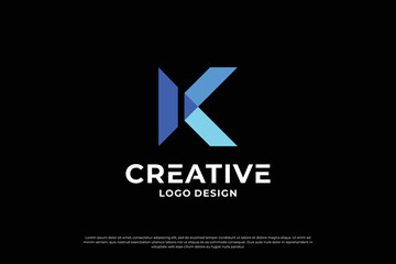 Letter K logo design. Creative Initial letter K logo. Letter K symbol, Letter K business.