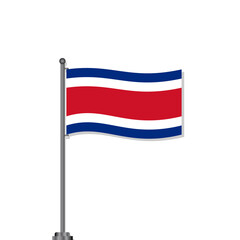 Fototapeta na wymiar Illustration of Costa Rica flag Template