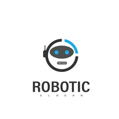 robot logo design robotic symbol