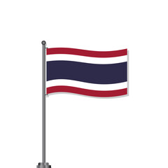 Illustration of Thailand flag Template