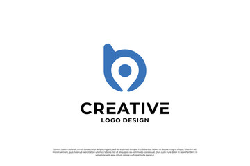 Obraz premium Letter B logo design template. Creative initial letters B logo symbol.