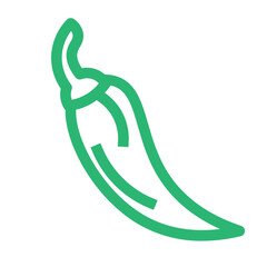 chili hot pepper vegetable food restaurant icon