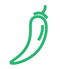 chilli food garden kitchen market vegetable icon