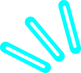 Obraz premium neon line shape