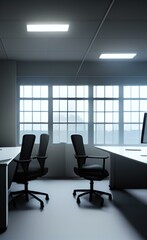 Empty Office. Workday. Business.