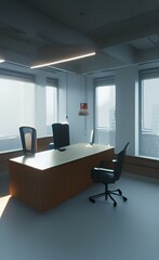 Fototapeta premium Empty Office. Workday. Business.