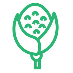 cob corn drink food veg vegetable icon