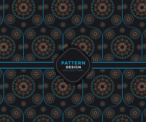 Luxury handmade ornament colorful pattern.