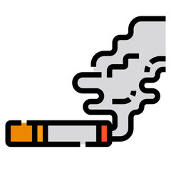 smoke filled outline icon