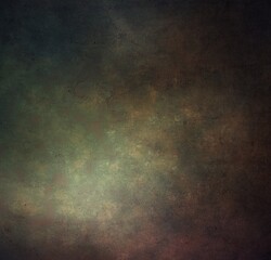 Fondo abstracto con textura y suave degradado de luz con tonos marrones y verdes