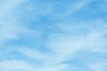Beautiful blue sky background with cloudy sunshine.