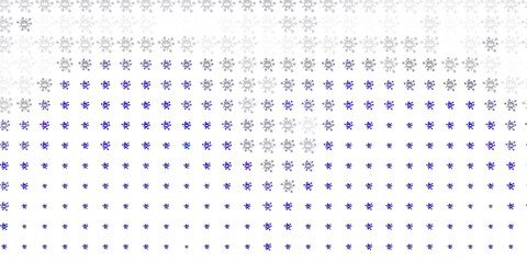 Light Gray vector background with covid-19 symbols.