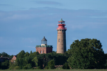 Fototapeta na wymiar zwei Leuchttürme am Kap Arkona auf Rügen