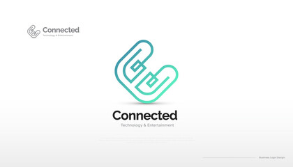 Modern and Clean Letter C Logo Design with Connected Lines. Initial C Logo with Abstract Concept. Great for Business, Technology and Communication Brand Logo