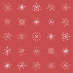 seamless pattern with snowflakes