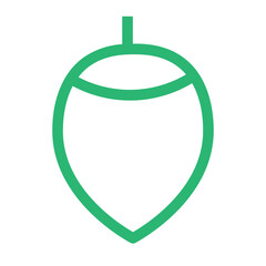 crop fresh hazelnut nut organic icon
