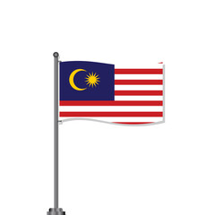 Illustration of Malaysia flag Template