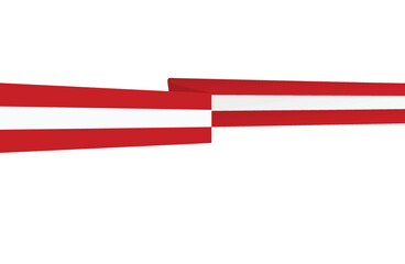 Austria flag ribbon. vector illustration