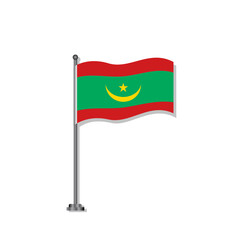 Illustration of Mauritania flag Template